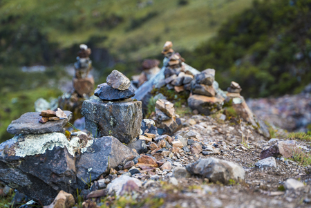 Salkantay Trekking Peru the road to Machu Pichuの写真素材