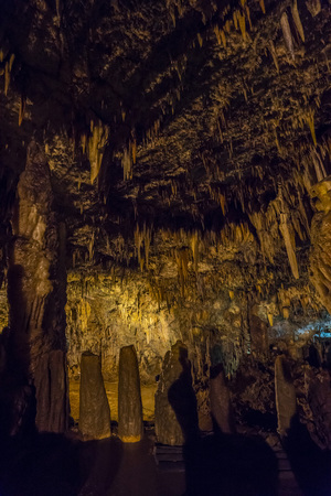 Drogarati Caves in KEfalonia Island Greece exploringの写真素材