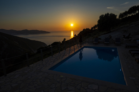 The Beach of Myrtos on Kefalonia Islandの写真素材