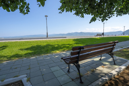 Serbia Golubac City Park Walk in May