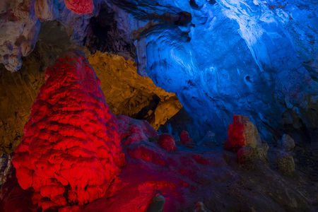 Vrelo Cave in the Matka Canyon of Macedonia in Summerの写真素材