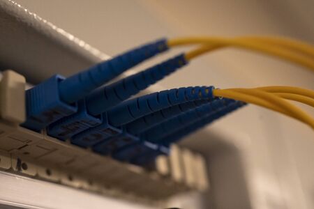 Optical distribution panel with connected patch cord cable