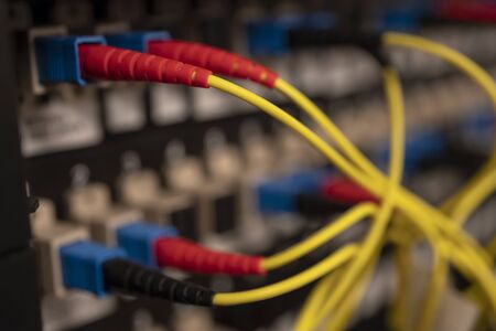 Optical distribution panel with connected patch cord cable