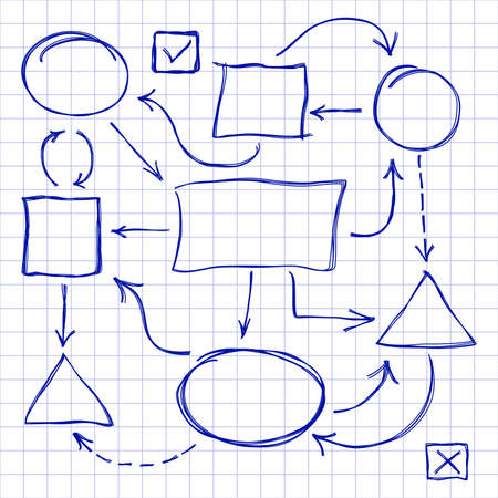 Set of hand-drawn speech bubbles. Vector illustration.のイラスト素材