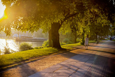 Hamburg morning Jogging