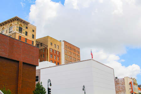 Downtown Buildings in Savannah, G.A.の写真素材