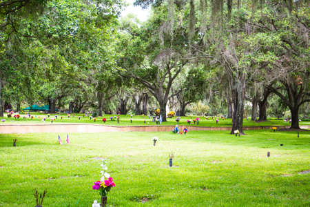 A community run cemeteryの写真素材