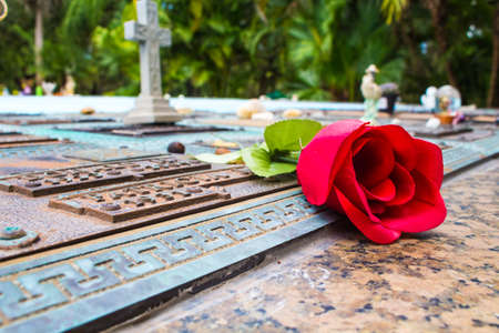 A community run cemeteryの写真素材