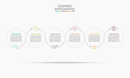 Business data visualization. timeline infographic icons designed for abstract background template milestone element modern diagram process technology digital marketing data presentation chart Vectorのイラスト素材