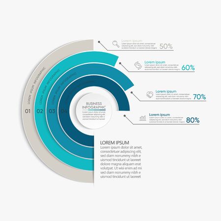 Business data visualization. timeline infographic icons designed for abstract background template milestone element modern diagram process technology digital marketing data presentation chart Vectorのイラスト素材