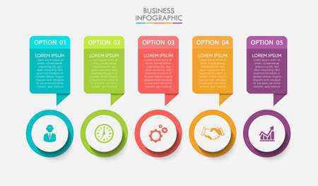 Business data visualization. timeline infographic icons designed for abstract background template milestone element modern diagram process technology digital marketing data presentation chart Vectorのイラスト素材
