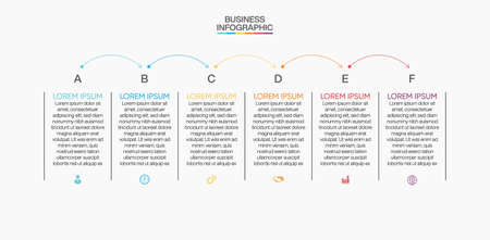 Business data visualization. timeline infographic icons designed for abstract background template milestone element modern diagram process technology digital marketing data presentation chart Vectorのイラスト素材