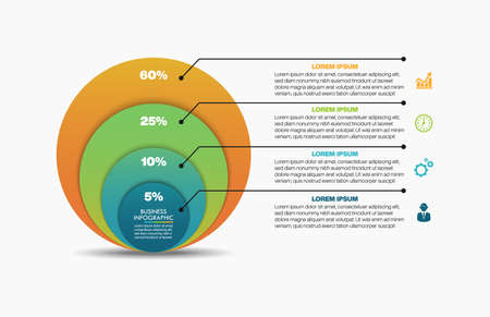 Business data visualization. timeline infographic icons designed for abstract background template milestone element modern diagram process technology digital marketing data presentation chart Vectorのイラスト素材