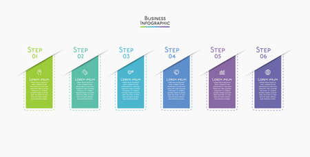 Business data visualization. timeline infographic icons designed for abstract background template milestone element modern diagram process technology digital marketing data presentation chart Vectorのイラスト素材