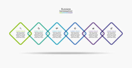 Business data visualization. timeline infographic icons designed for abstract background template milestone element modern diagram process technology digital marketing data presentation chart Vectorのイラスト素材