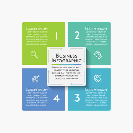 Business circle. timeline infographic icons designed for abstract background template milestone element modern diagram process technology digital marketing data presentation chart Vectorのイラスト素材