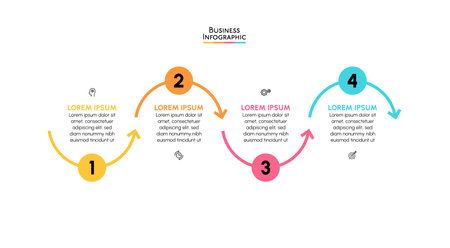 Business data visualization. timeline infographic icons designed for abstract background template milestone element modern diagram process technology digital marketing data presentのイラスト素材