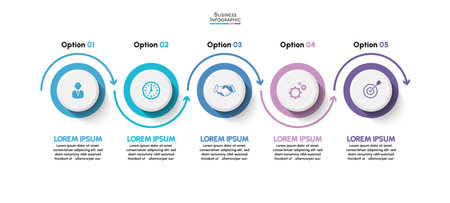 Business data visualization. timeline infographic icons designed for abstract background template milestone element modern diagram process technology digital marketing data presentのイラスト素材