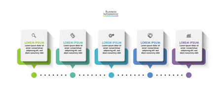 Business data visualization. timeline infographic icons designed for abstract background template milestone element modern diagram process technology digital marketing data presentのイラスト素材
