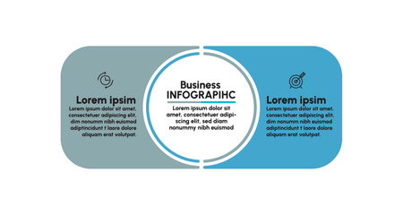 Business data visualization. timeline infographic icons designed for abstract background templateのイラスト素材