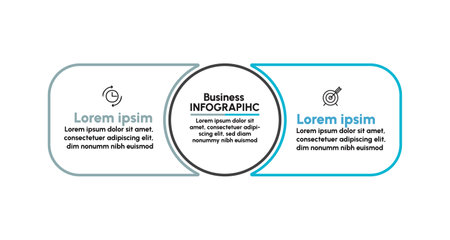 Business data visualization. timeline infographic icons designed for abstract background templateのイラスト素材
