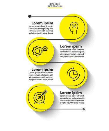 Business data visualization. timeline infographic icons designed for abstract background templateのイラスト素材