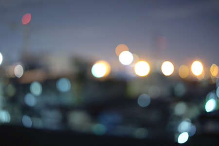Lights in night action at the park in relax time.