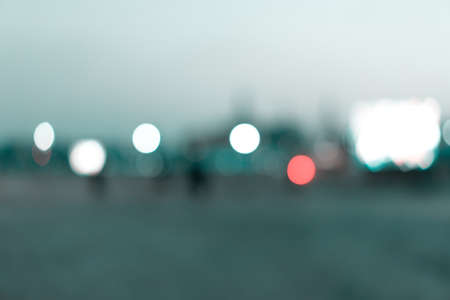 Lights at night in the park in evening.の写真素材