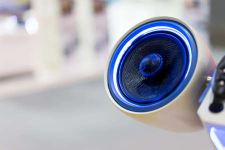 Car Audio Speakers Blue in party.