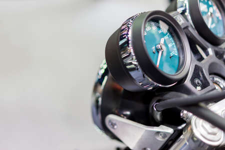 Front Motorcycle Classic on white isolate.の写真素材