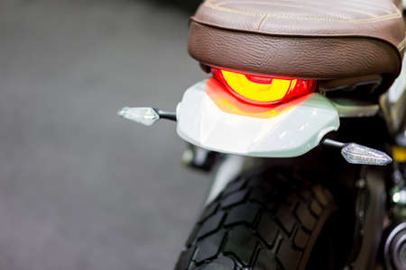 The motorcycle style vintage classic brown on the road.の写真素材