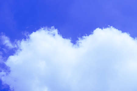 Sky with clouds Heart in the morning in sun light.