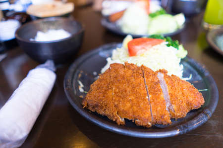 Deep Fried Chicken in Teriyaki Japanese Restaurant at  lunch.の素材 [FY310119483721]