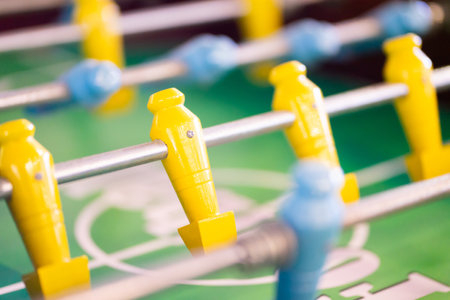 soccer table wooden board wooden player games for fun.の写真素材
