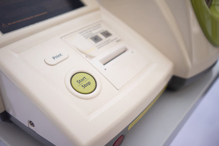 Blood pressure monitor and heart rate monitor and print pressure readings for hospital patients.