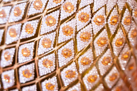 Close-up photo of diamond jewelry. Gemstones, women's decorative jewelry.の写真素材