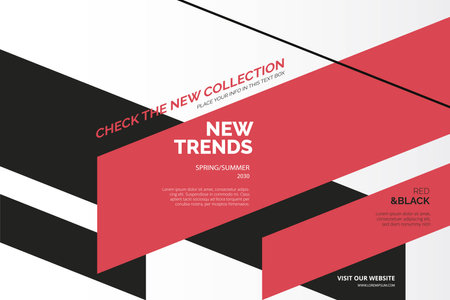 new collection banner template vector design illustrationのイラスト素材