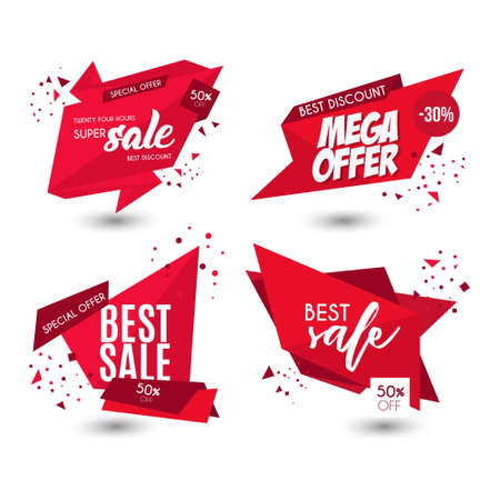 modern offer sale banners design vector illustrationのイラスト素材