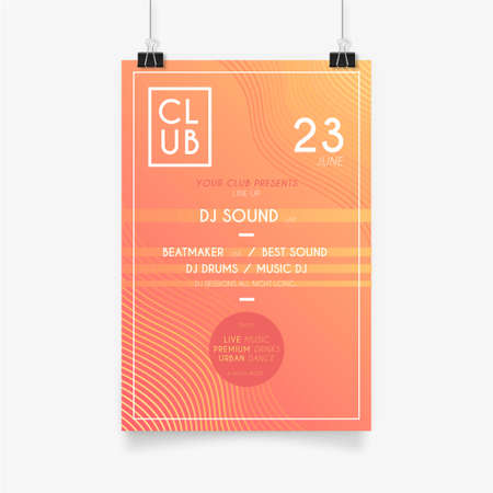 modern music poster design vector illustrationのイラスト素材