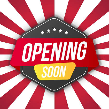 opening soon banner vector design illustrationのイラスト素材