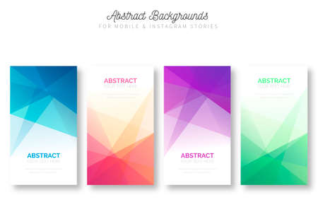 abstract background mobile instagram stories design vector illustrationのイラスト素材