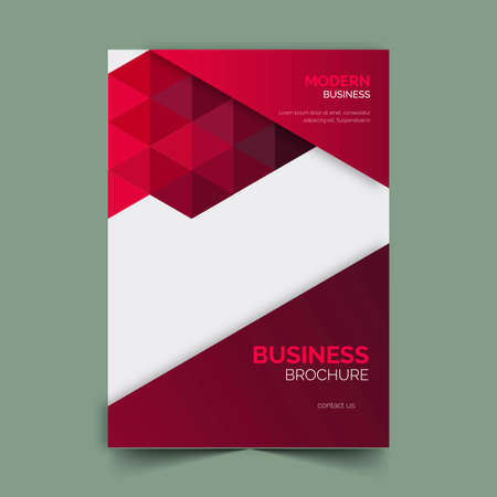 Business brochure template with modern design vector illustrationのイラスト素材