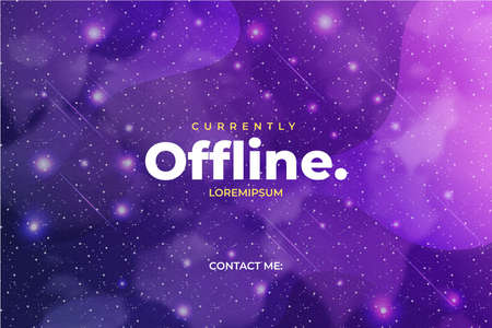gaming background for twitch with galaxy background design vector illustrationのイラスト素材