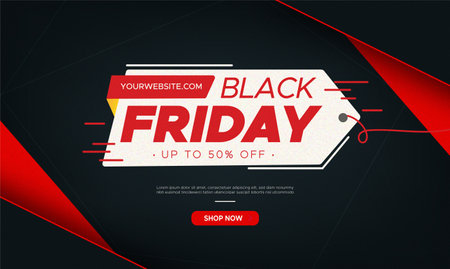 black friday sale background with tag vector design illustrationのイラスト素材