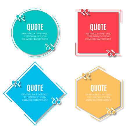 modern speech bubbles quotes vector design illustrationのイラスト素材