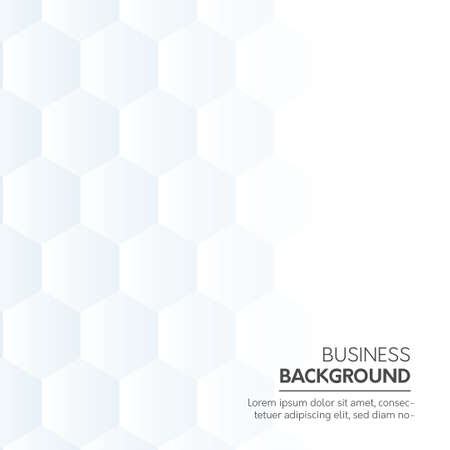 white business background with hexagonal shapes design vector illustrationのイラスト素材