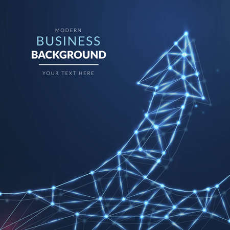 modern business background with light arrow design vector illustrationのイラスト素材