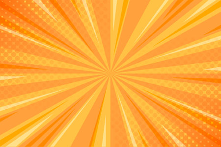 yellow comic background with halftone design vector illustrationのイラスト素材