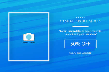 modern sale banner with product description