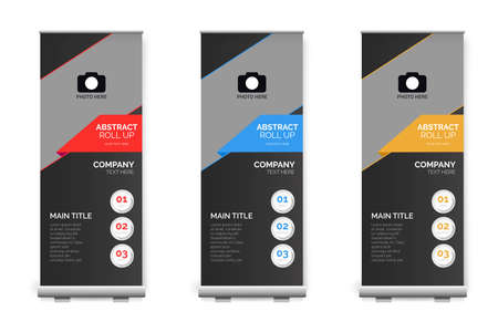 modern roll up collection design vector illustrationのイラスト素材